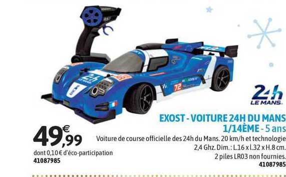 exost - voiture 24h du mans 1/14ème