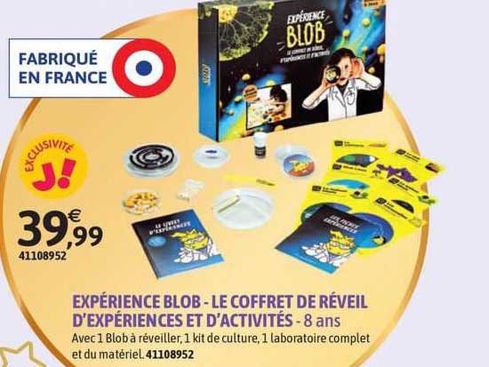 expérience blob - le coffret de réveil d'expériences et d'activités