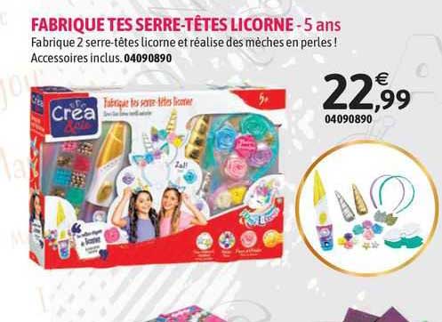 fabrique tes serre-têtes licorne - 5 ans