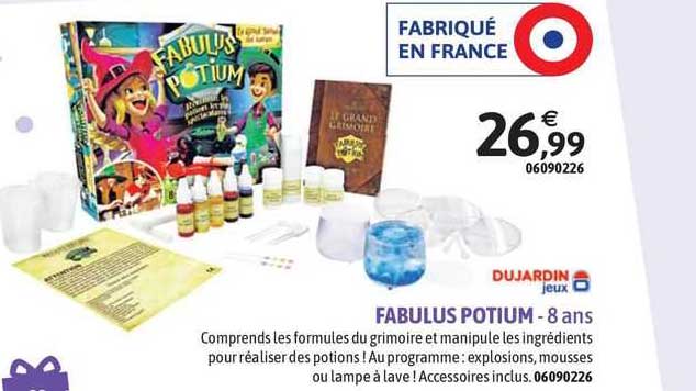 fabulus potium dujardin jeux - 8 ans