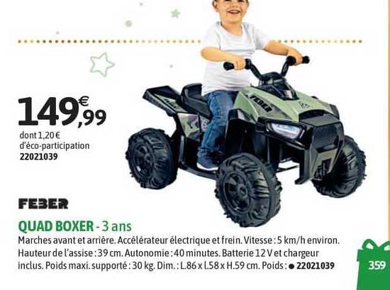 feber quad boxer - 3 ans