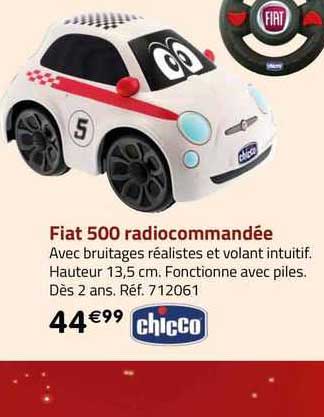 fiat 500 radiocommandée chicco