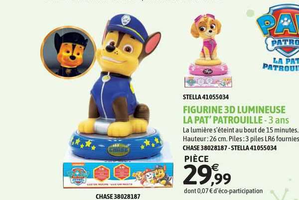 Figurine 3d Lumineuse La Pat' Patrouille