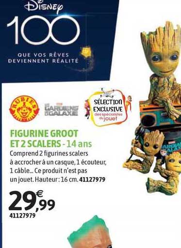 figurine groot et 2 scalers - 14 ans