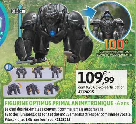 figurine optimus primal animatronique