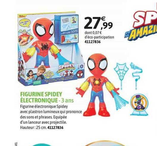 figurine spidey électronique - 3 ans