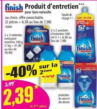 finish produit d'entretien