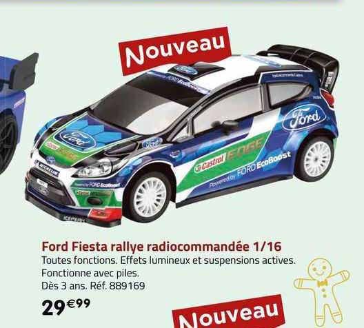 ford fiesta rallye radiocommandée 1:16