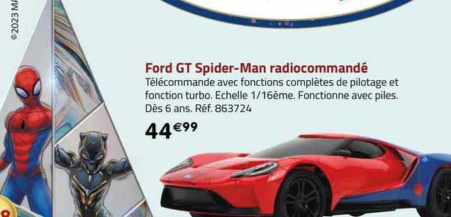ford gt spider-man radiocommandé