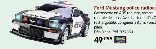 ford mustang police radiocommandé