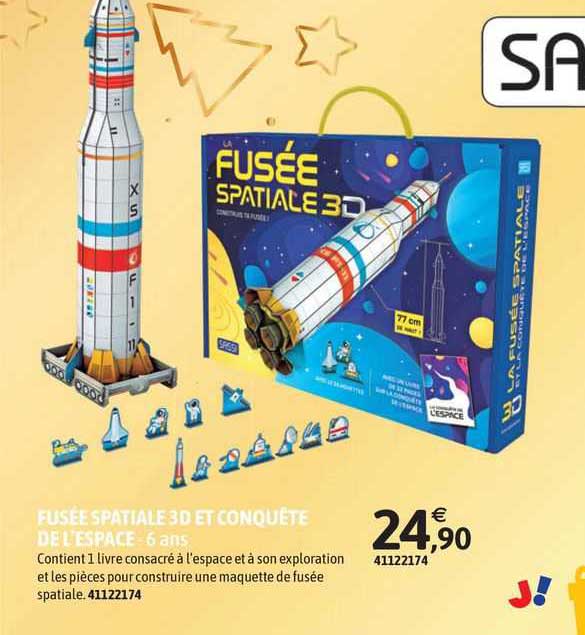 fusée spatiale 3d et conquête de l'espace