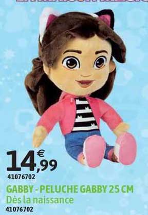 gabby - peluche gabby 25cm