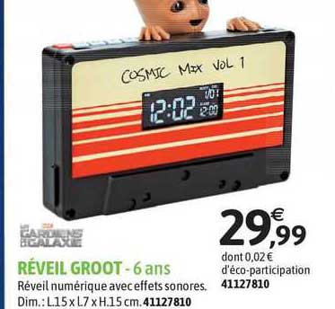 gardiens galaxie réveis groot - 6 ans