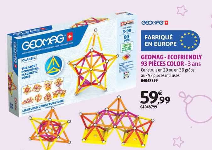 geomag-ecofriendly 93 pièces color - 3 ans