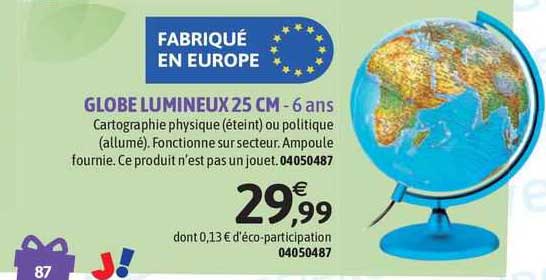 Globe Lumineux 25 Cm
