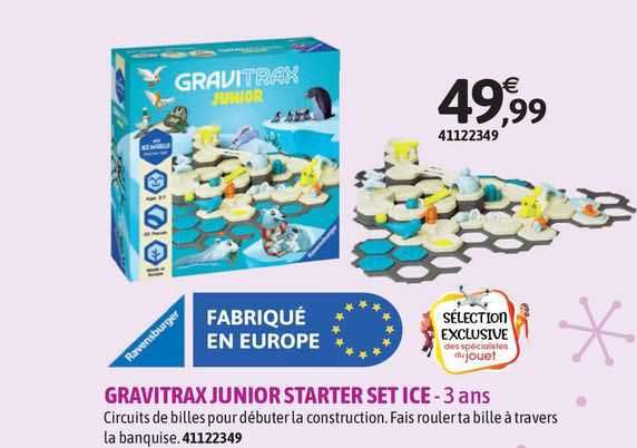 gravitrax junior starter set ice - 3 ans