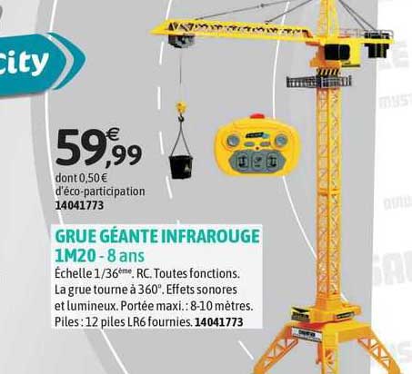 Grue Géante Infrarouge 1m20 - 8 Ans