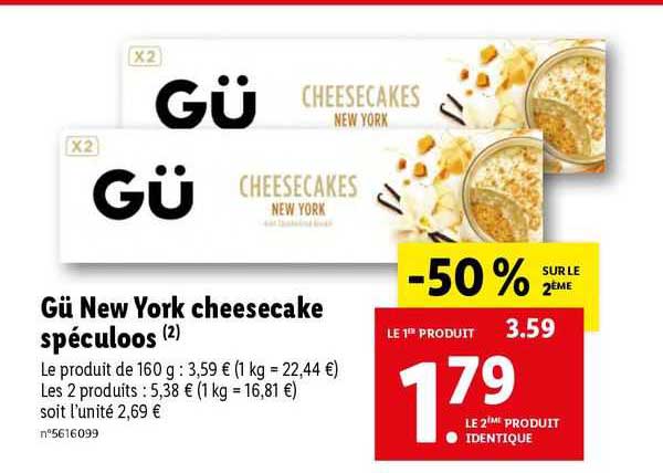 gü new york cheesecake spéculoos