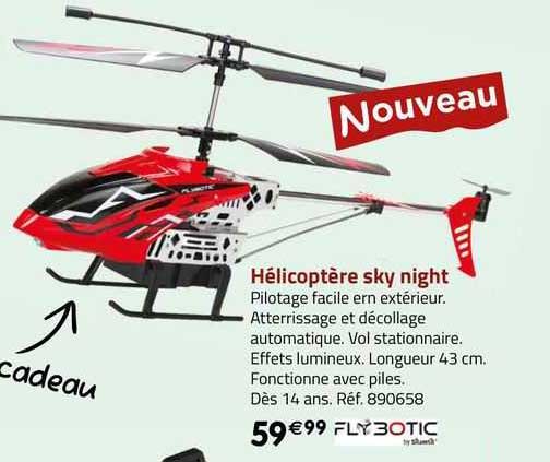 hélicoptère sky night flybotic
