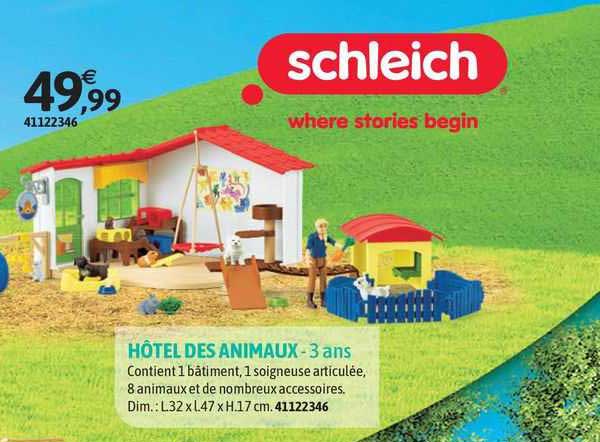hôtel des animaux - 3 ans schleich