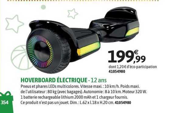 hoverboard électrique - 12 ans