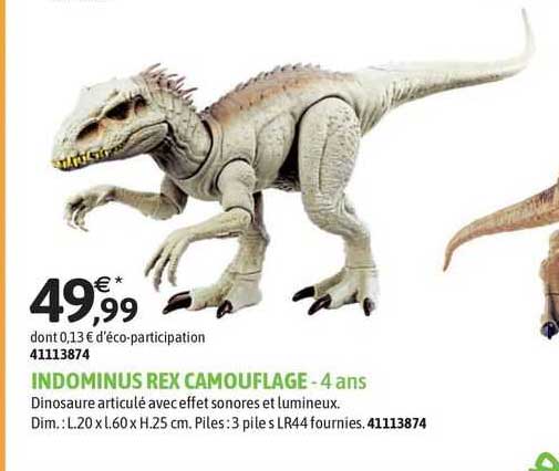 indominus rex camouflage - 4 ans