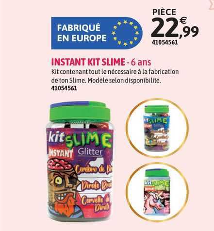 instant kit slime - 6 ans