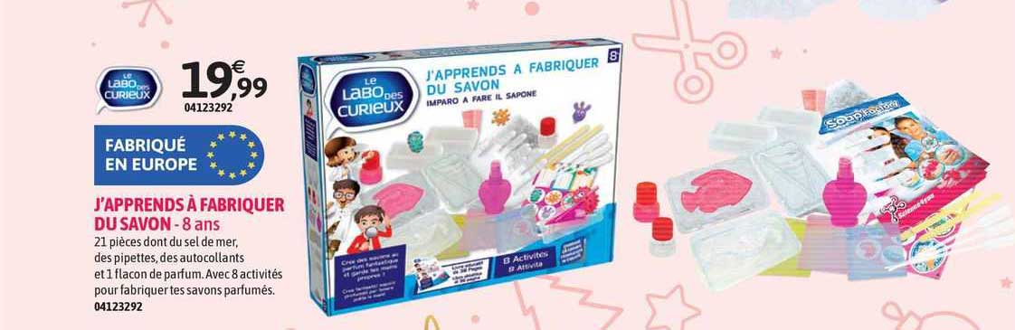 j'apprends à fabriquer du savon le labo des curieux - 8 ans