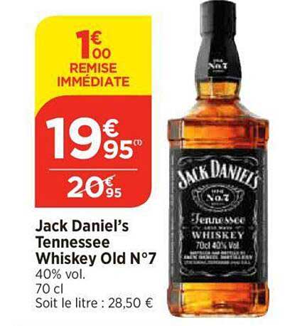 jack daniel's tennessee whiskey old n°7