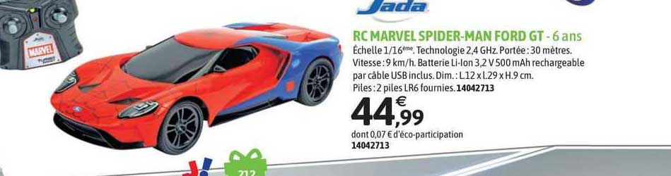 jada rc marvel spider-man ford gt
