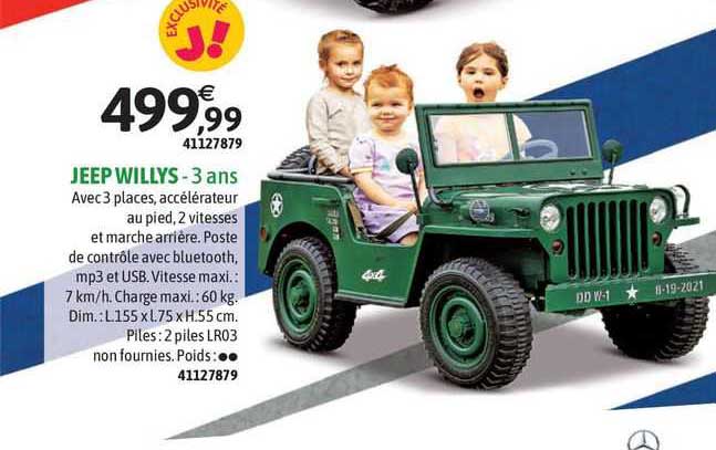 jeep willys -  3 ans