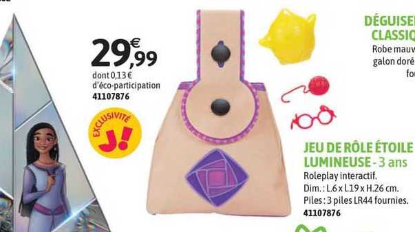 jeu de rôle étoile lumineuse - 3 ans