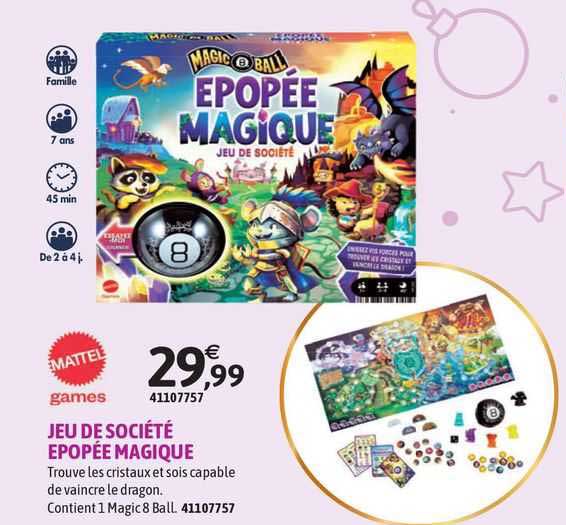 jeu de société epopée magique