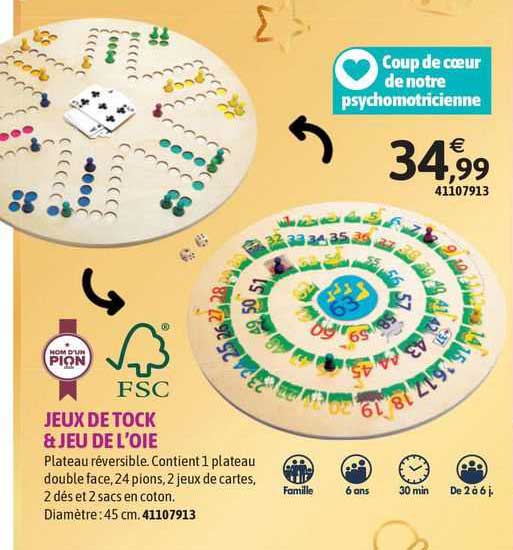 jeux de tock & jeu de l'oie