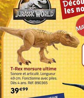 jurassic world t-rex morsure ultime