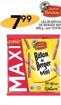 Justin Bridou Les 39 Bâton De Berger Mini