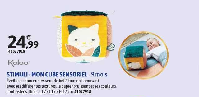 kaloo stimuli - mon cube sensoriel