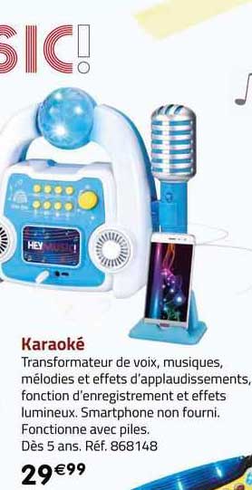 karaoké transformateur de voix