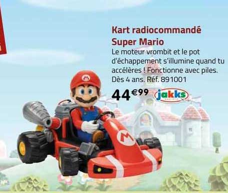 kart radiocommandé super mario jakks