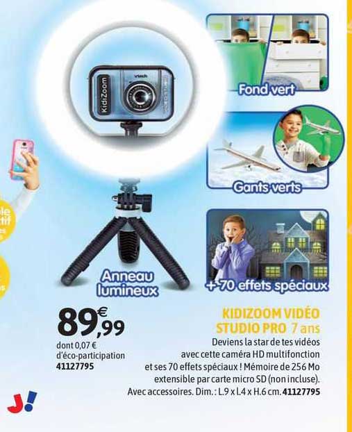 kidizoom vidéo studio pro 7 ans