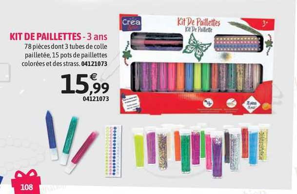kit de paillettes créa & cie - 3 ans