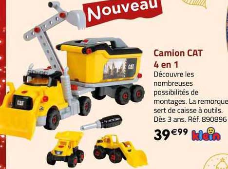 klein camion cat 4 en 1