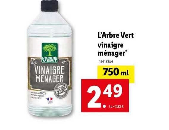 l'arbre vert vinaigre ménager