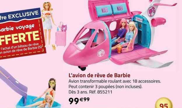 l'avion de rêve de barbie