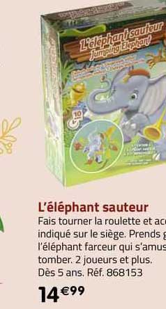 l'éléphant sauteur