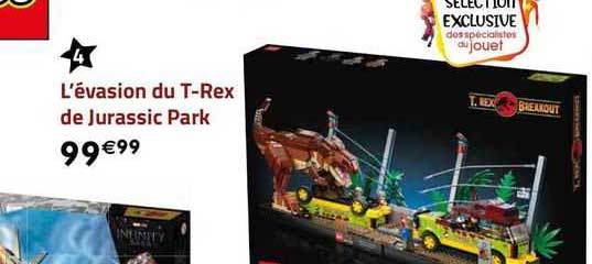 l'évasion du t-rex de jurassic park