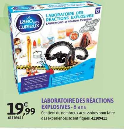laboratoire des réactions explosives - 8 ans