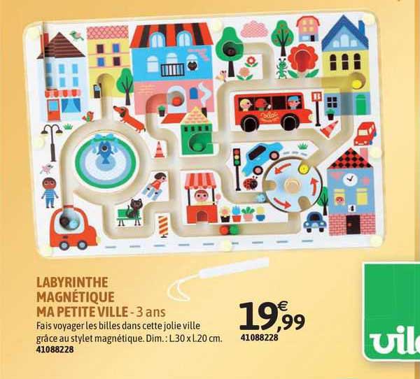 labyrinthe magnétique ma petite ville