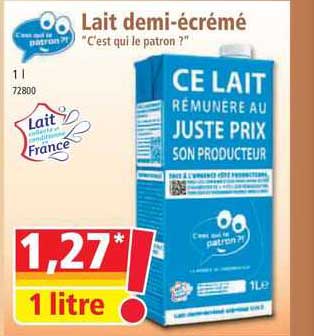 lait demi-écrémé