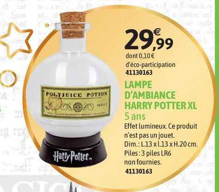 lampe d'ambienace harry potter xl 5 ans